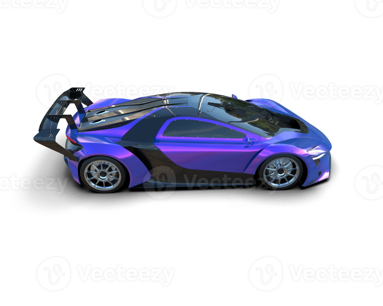 Realistic sport car isolated on background. 3d rendering - illustration png