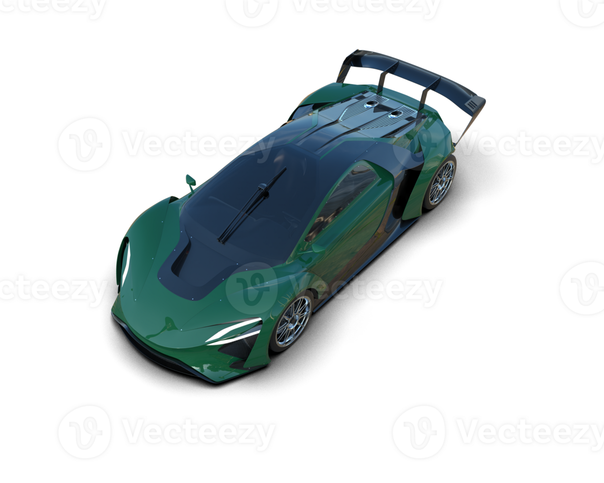 Realistic sport car isolated on background. 3d rendering - illustration png