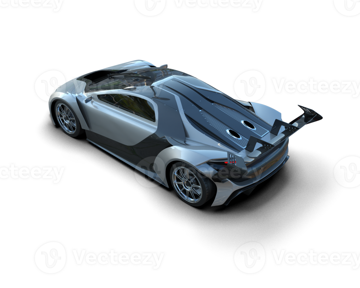 Realistic sport car isolated on background. 3d rendering - illustration png