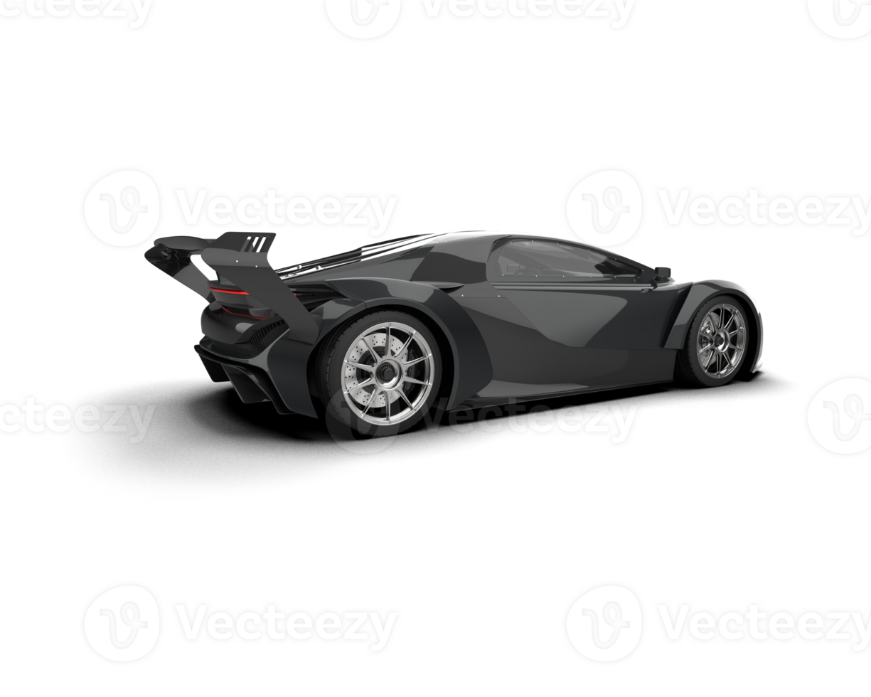 Realistic sport car isolated on background. 3d rendering - illustration png
