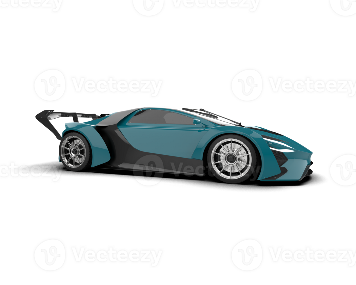 Realistic sport car isolated on background. 3d rendering - illustration png