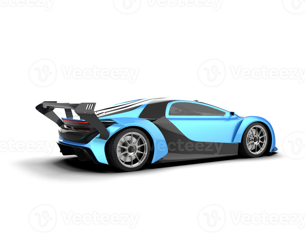 Realistic sport car isolated on background. 3d rendering - illustration png