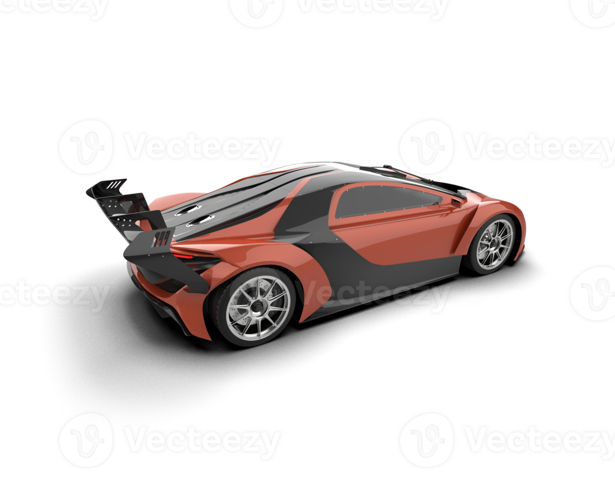 Realistic sport car isolated on background. 3d rendering - illustration png