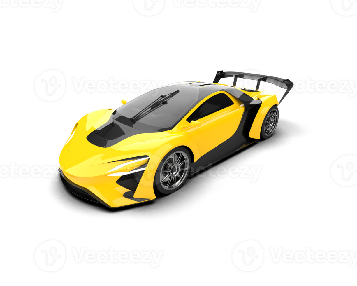 Realistic sport car isolated on background. 3d rendering - illustration png