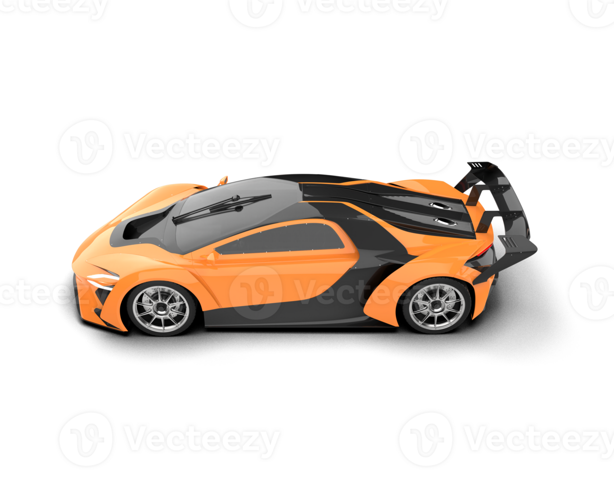 Realistic sport car isolated on background. 3d rendering - illustration png