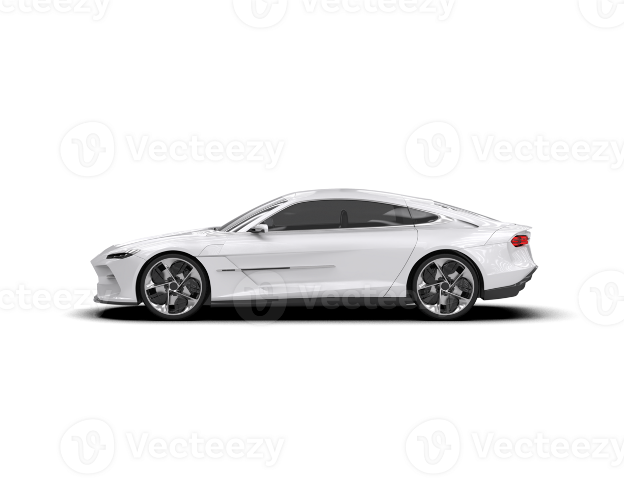 Realistic sport car isolated on background. 3d rendering - illustration png