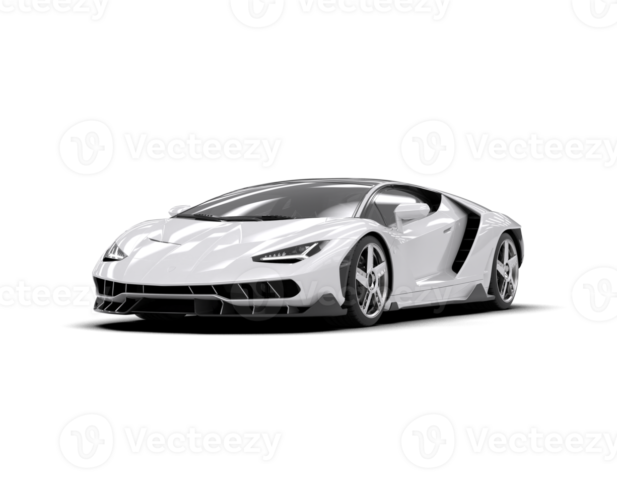 Realistic sport car isolated on background. 3d rendering - illustration png
