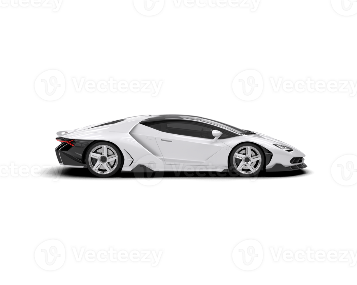 Realistic sport car isolated on background. 3d rendering - illustration png
