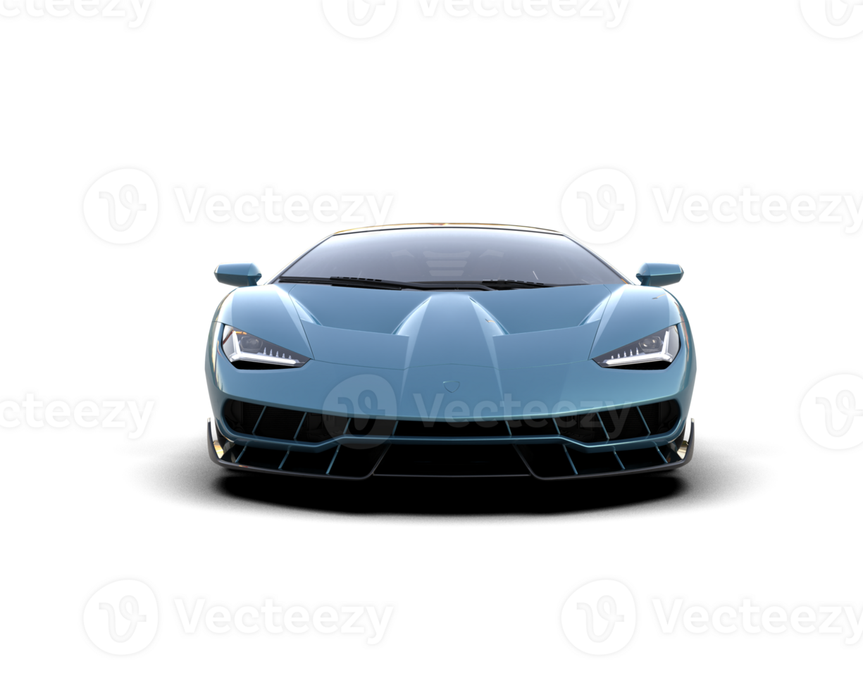 Realistic sport car isolated on background. 3d rendering - illustration png