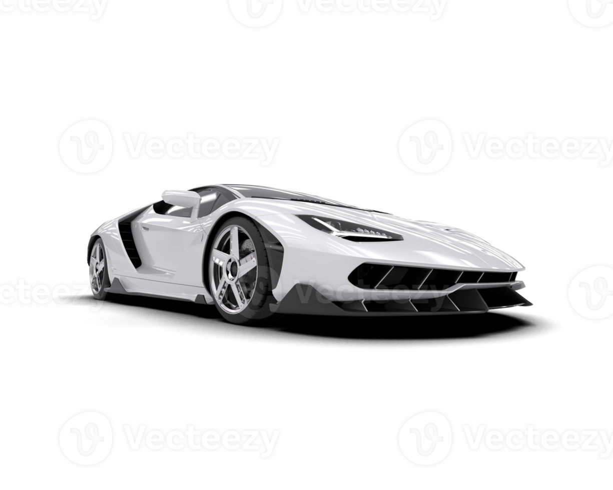 Realistic sport car isolated on background. 3d rendering - illustration png