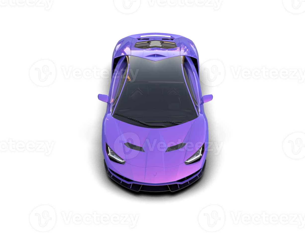 Realistic sport car isolated on background. 3d rendering - illustration png