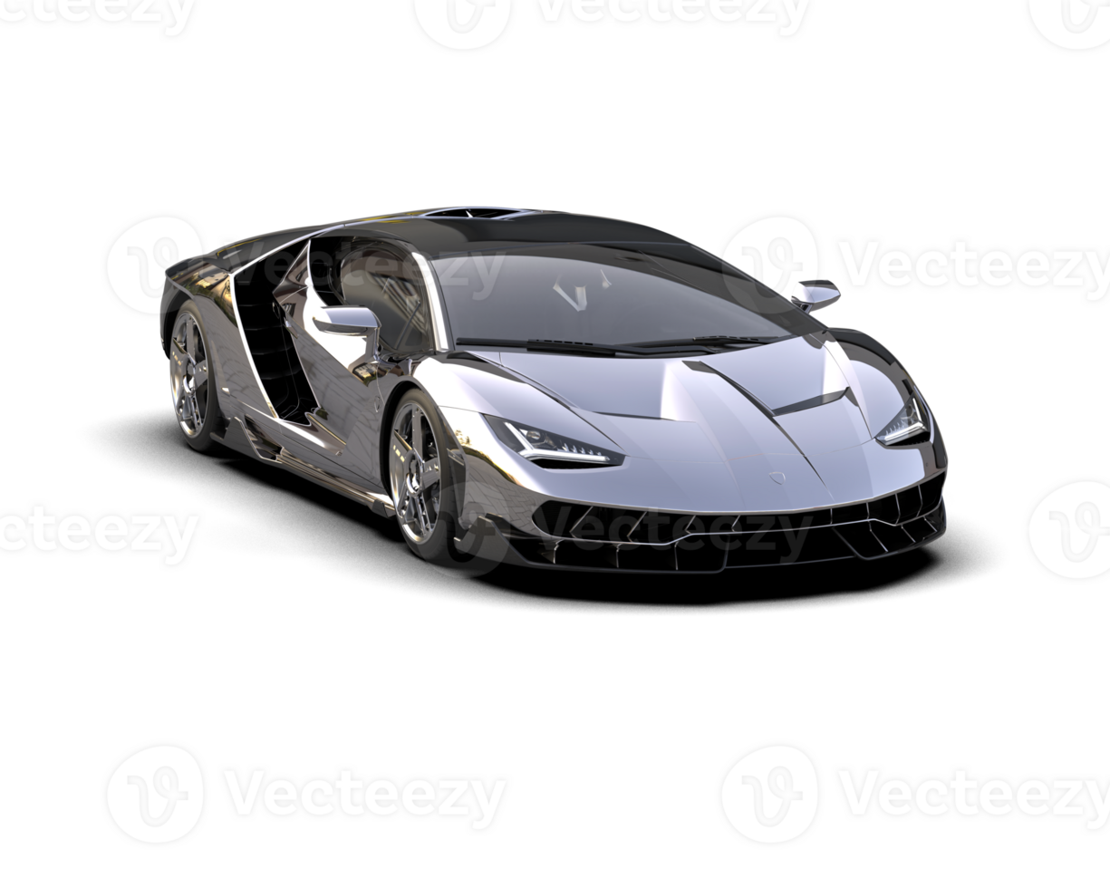 Realistic sport car isolated on background. 3d rendering - illustration png