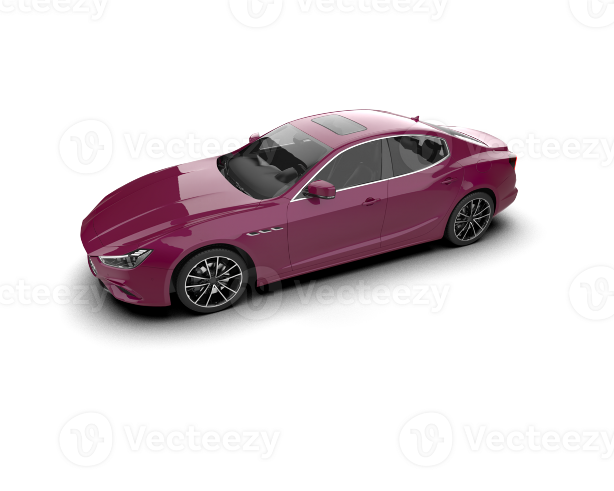 Realistic sport car isolated on background. 3d rendering - illustration png