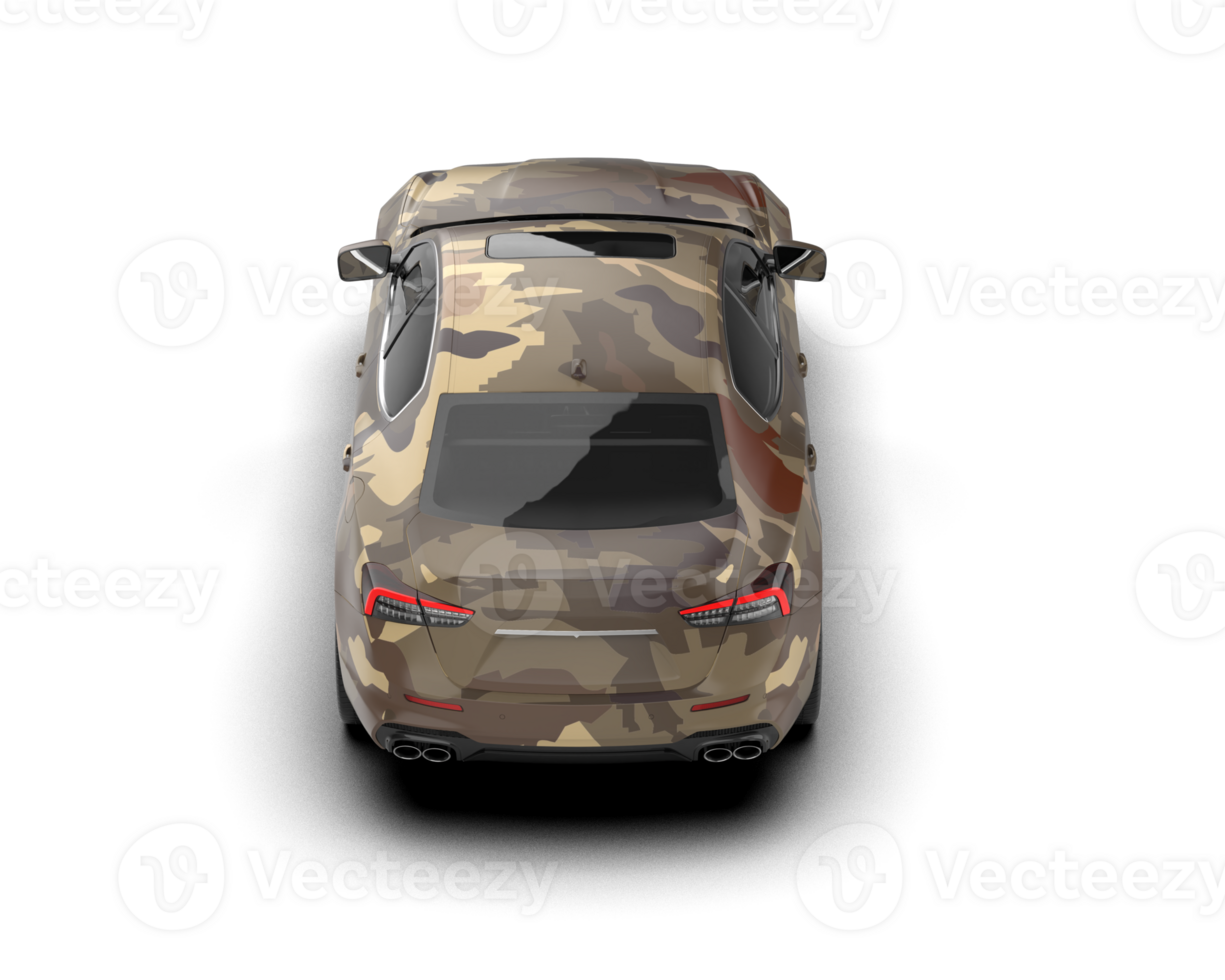 Realistic sport car isolated on background. 3d rendering - illustration png