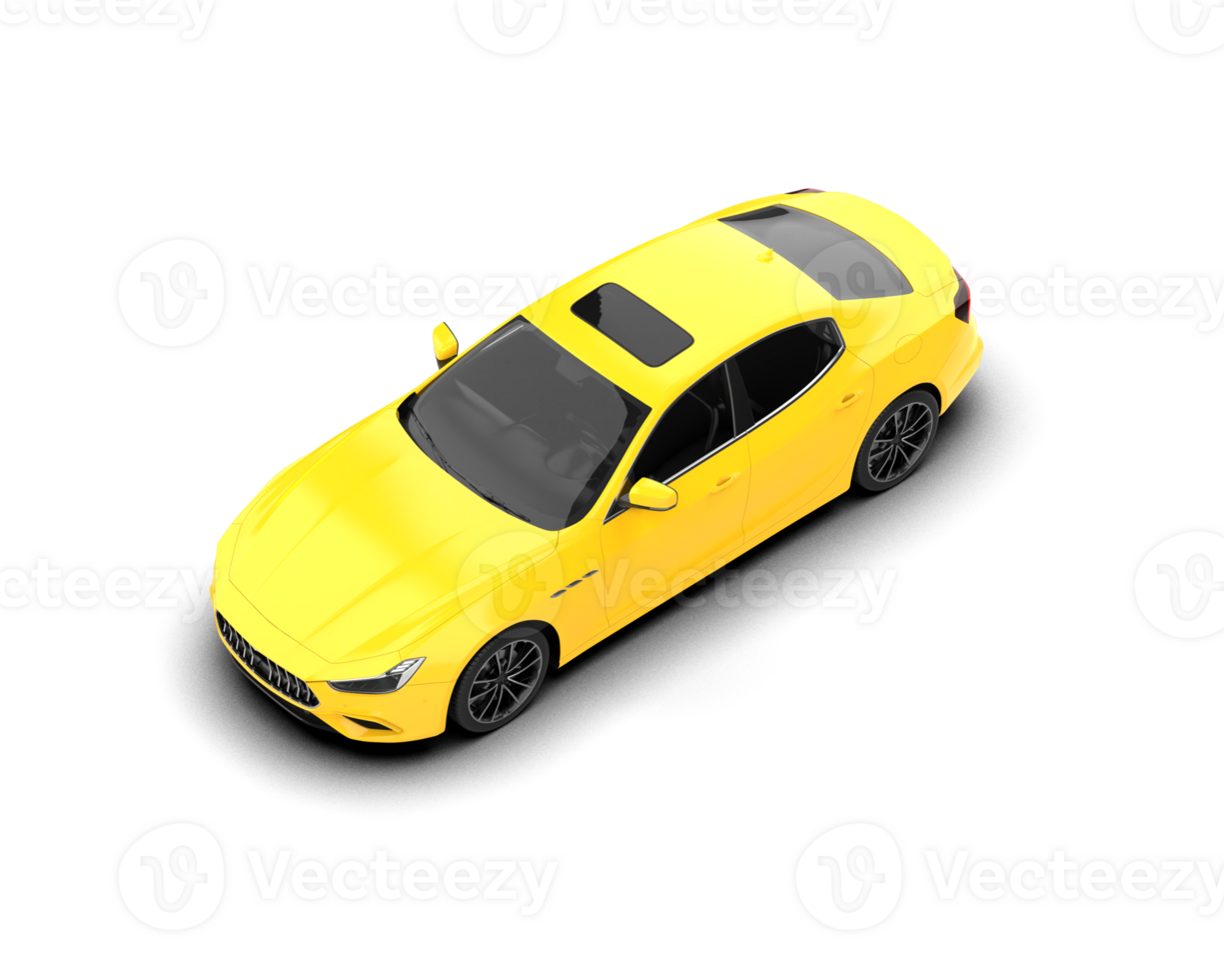 Realistic sport car isolated on background. 3d rendering - illustration png