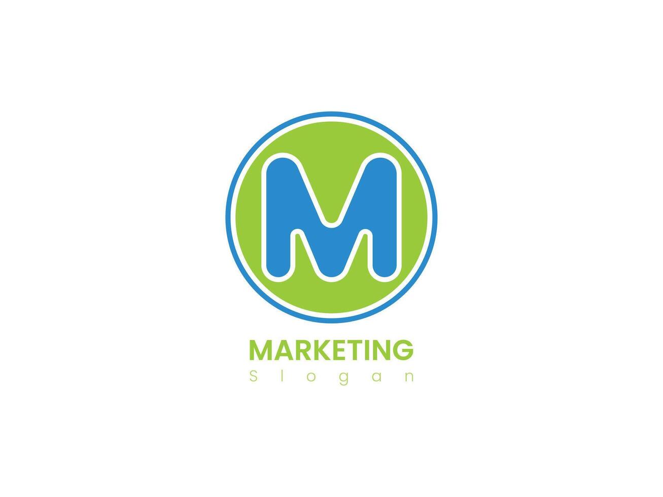 Free Marketing logo design. Financial Logo Template with Marketing Growth Arrow vector