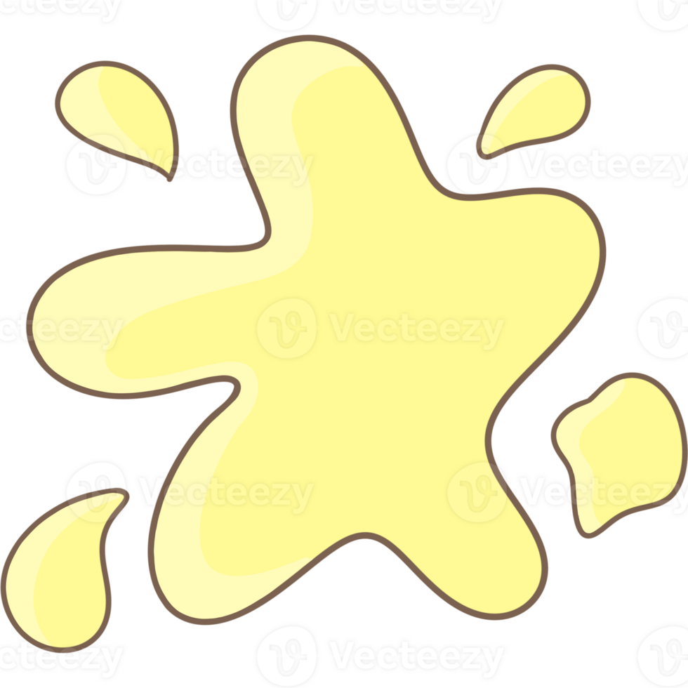Yellow color splash png