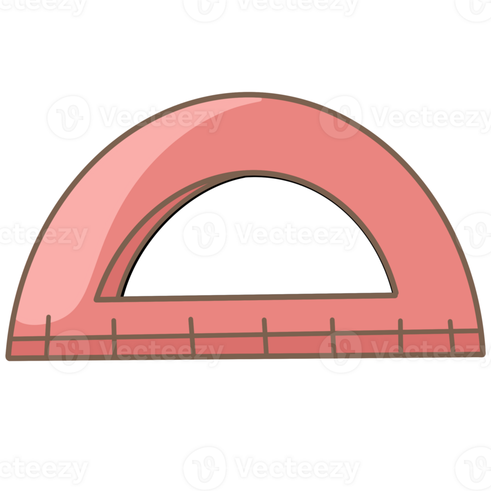 Half circle ruler png