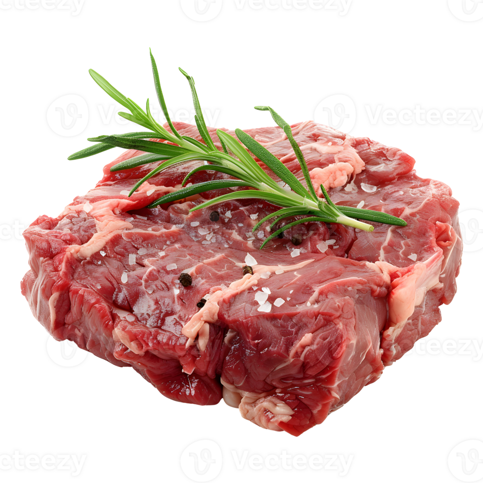 Meat in its raw state isolated on transparent background png