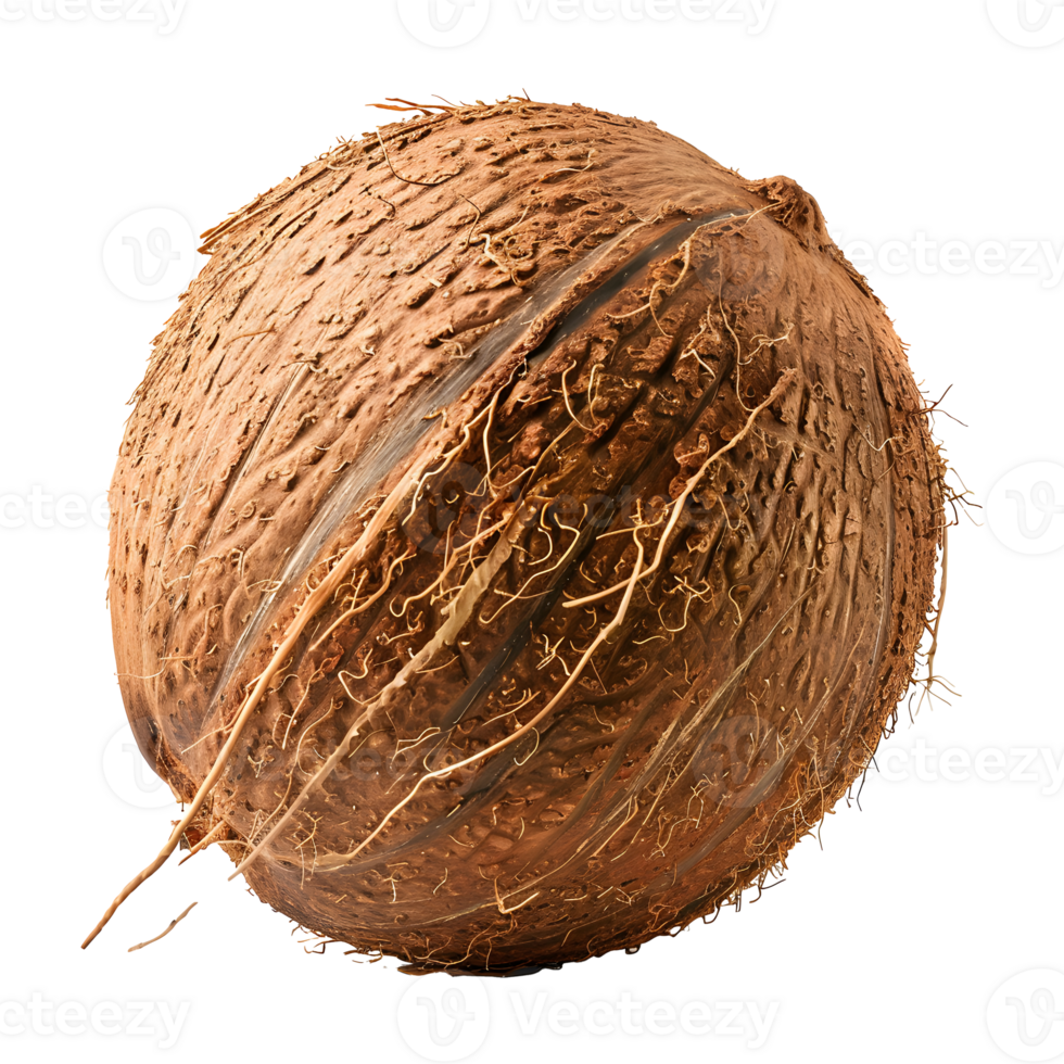 Coconut isolated on transparent background png