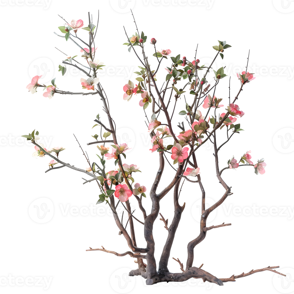 Branching spring centerpiece isolated on transparent background png