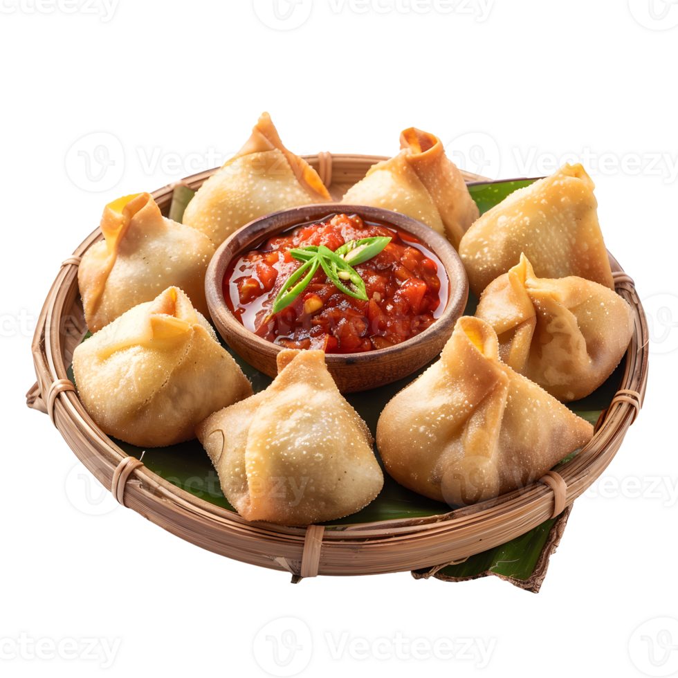 Gorengan indonesian culinary isolated on transparent background png