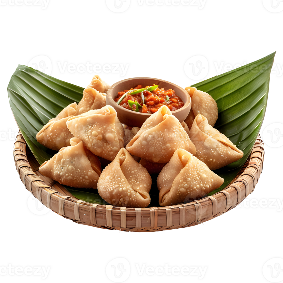 Gorengan indonesian culinary isolated on transparent background png