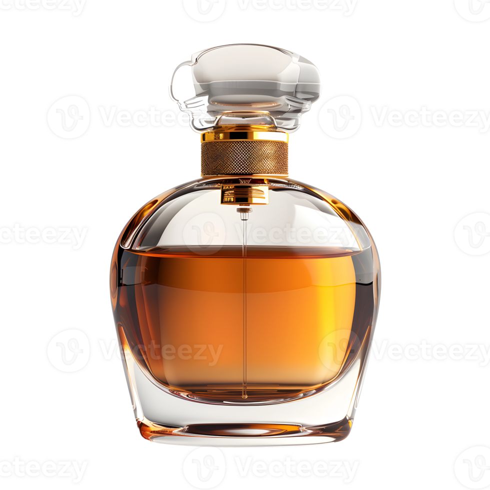 Luxury perfume bottle isolated on transparent background png