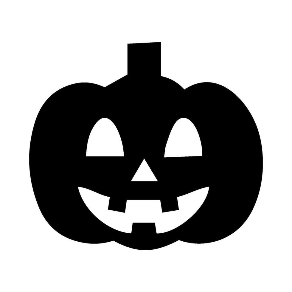 Creepy Pumpkin Face Illustration. Horror-Themed Icon with Cut-Out Smile and Glowing Eyes. Isolated on Transparent Background. Perfect for Halloween Decorations, Party Graphics, and Scary Emoji Designs vector