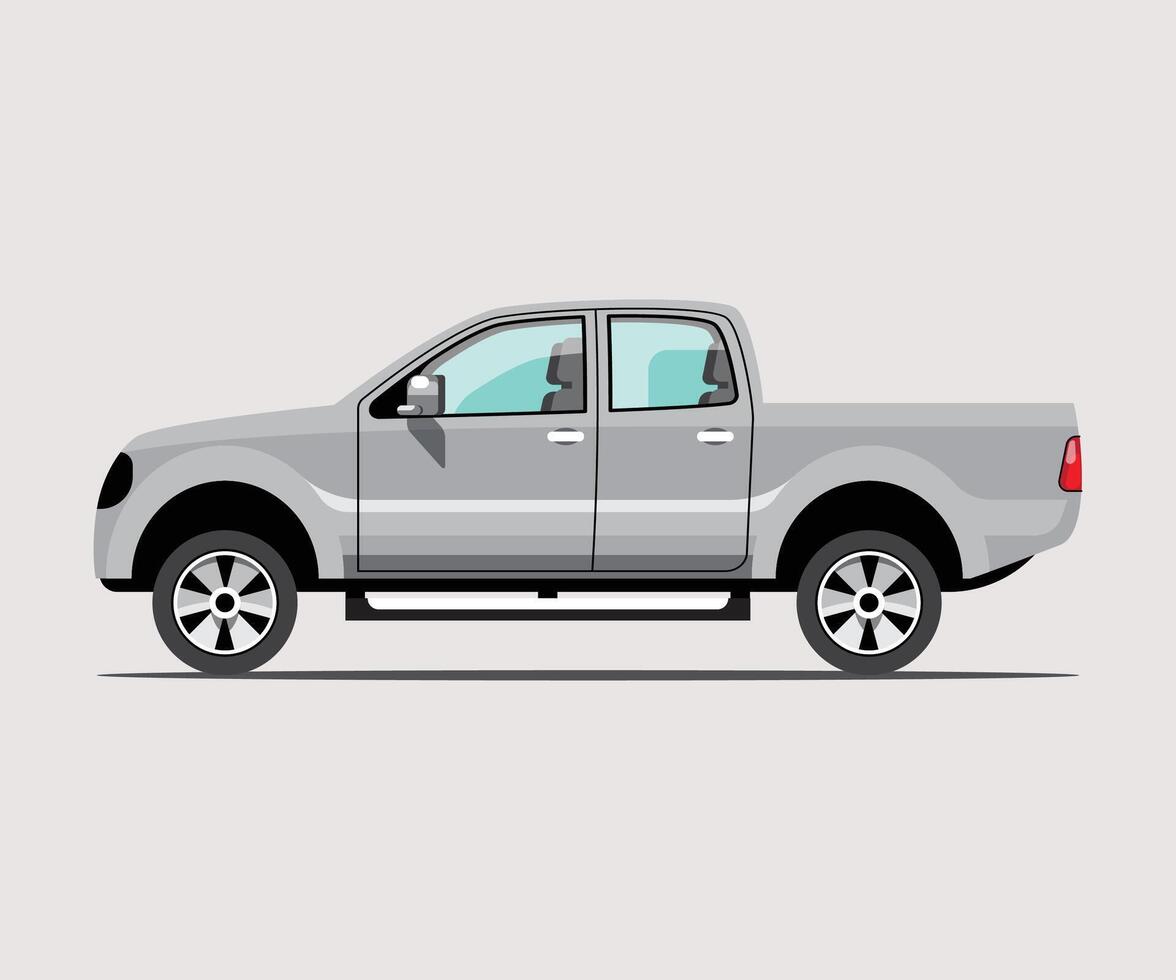 Pickup trucks design on white background vector