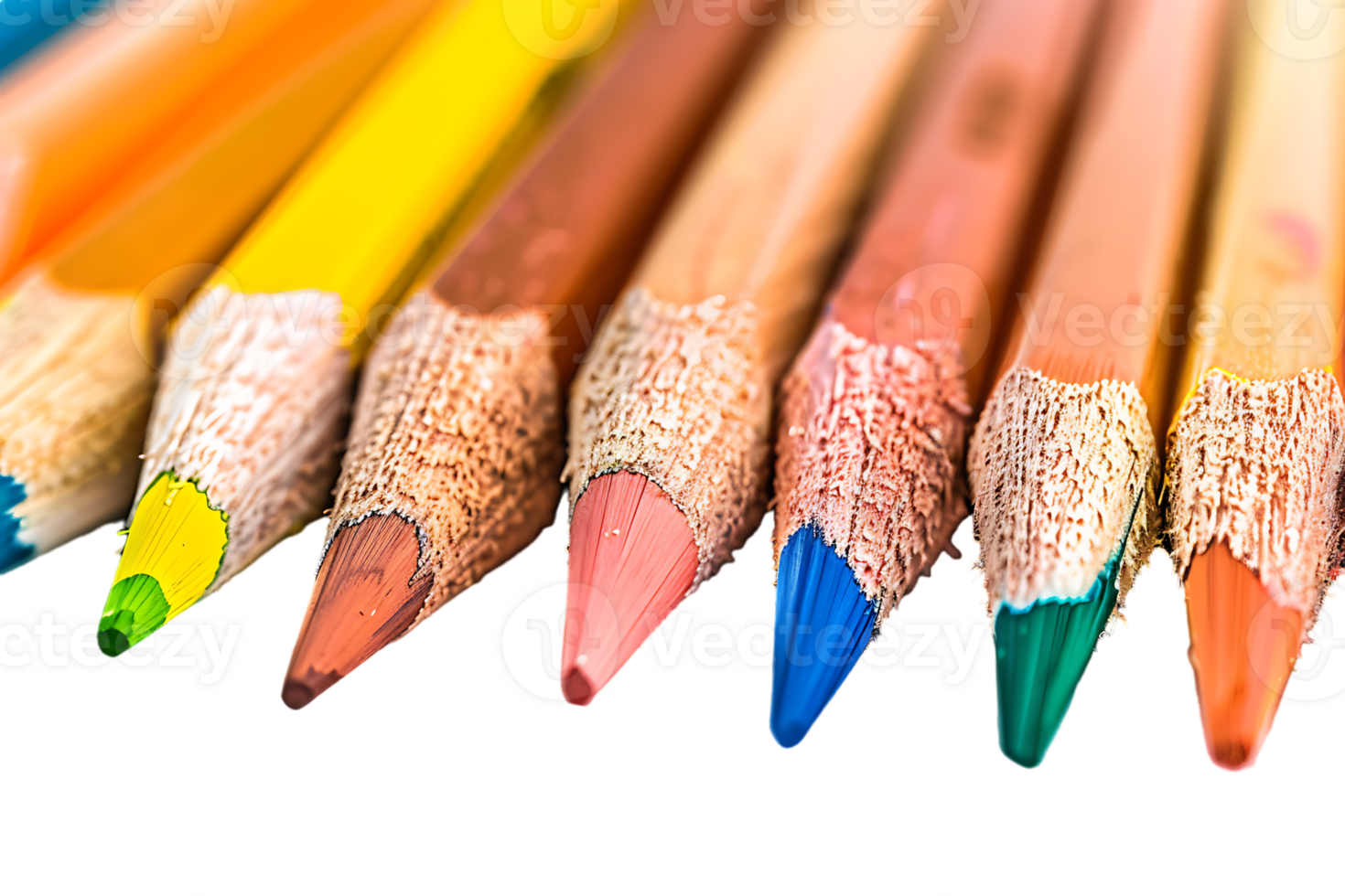 A vibrant colored pencil stands out capturing its intricate details png