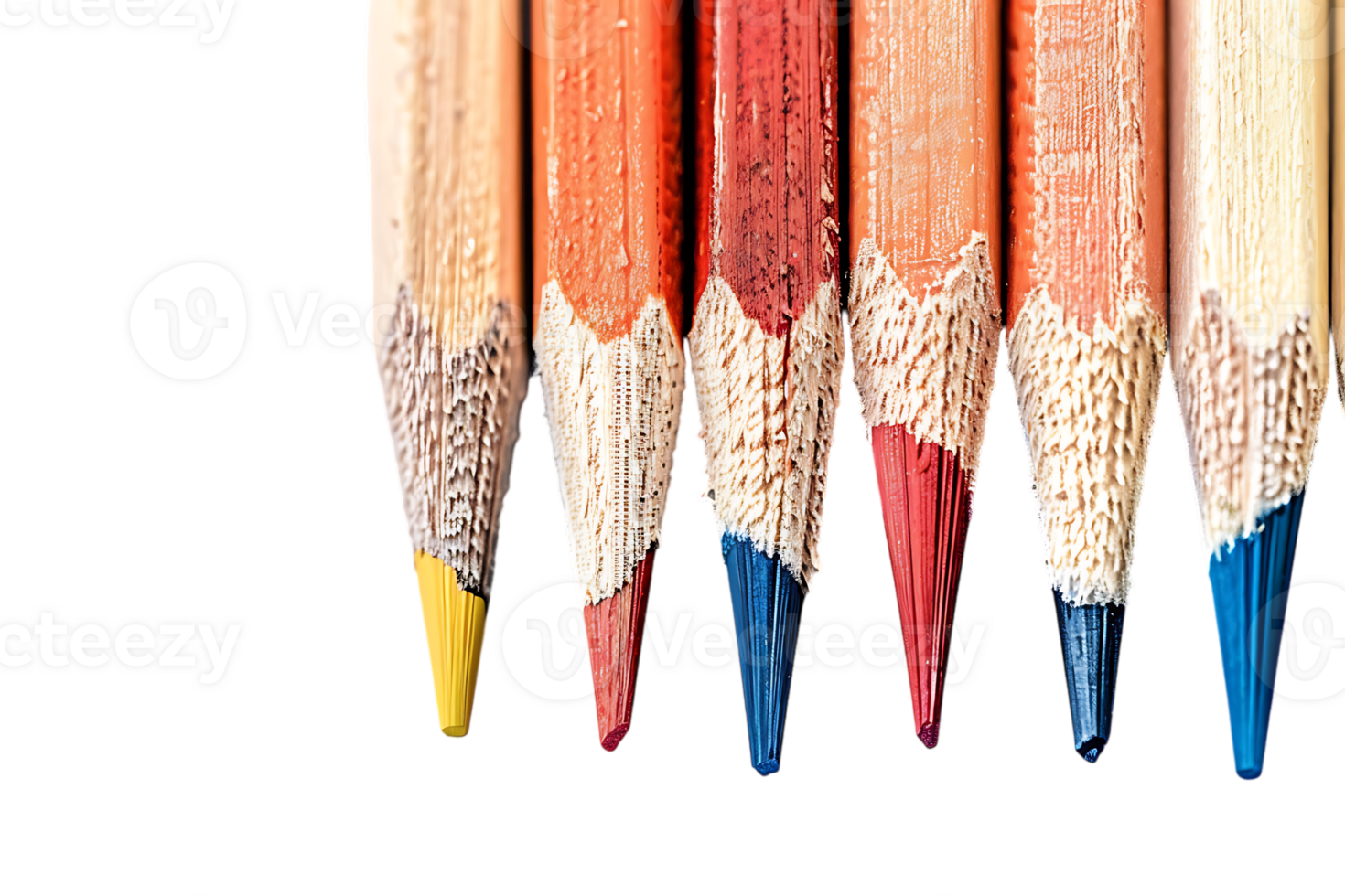 A vibrant colored pencil stands out capturing its intricate details png