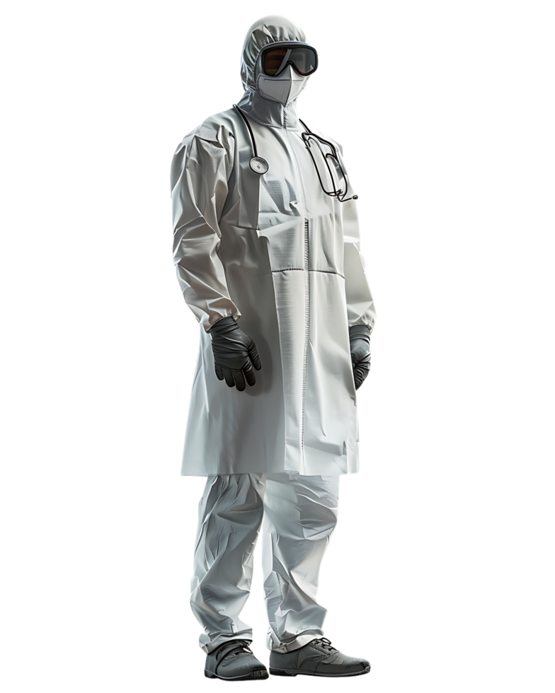 A physician stands alone high-resolution image capturing intricate details png