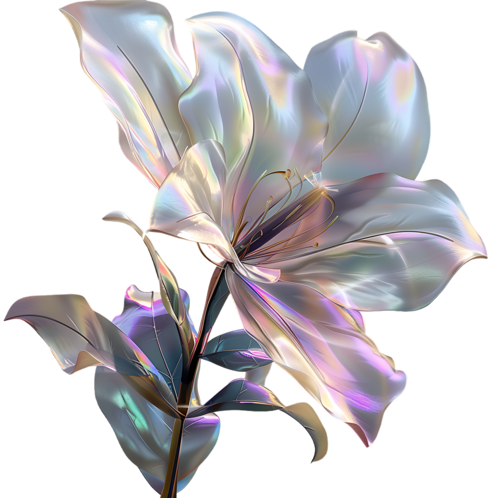 une image affichage une chatoyant fleur mettant en valeur ses iridescent pétales png
