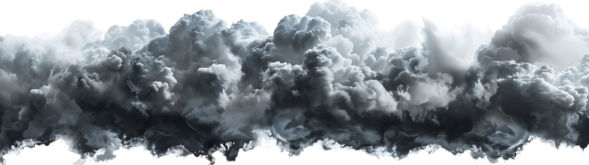 A picture of black storm clouds with intense lightning and smoke available in high resolution png