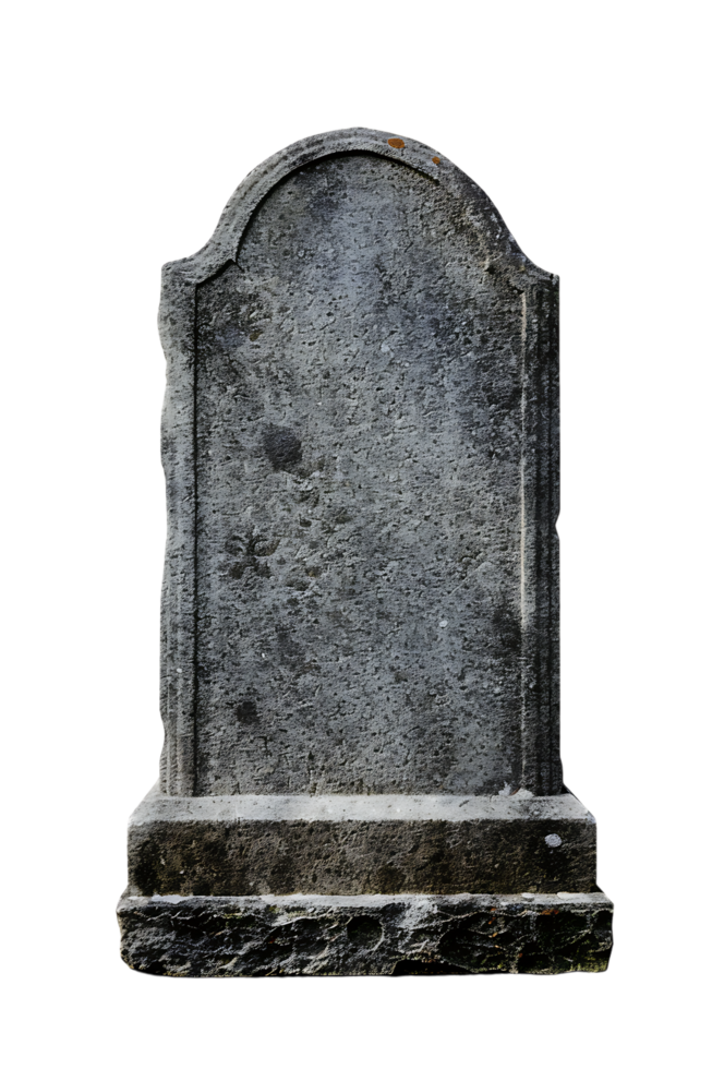 An image showing a blank tombstone isolated offered in high resolution png
