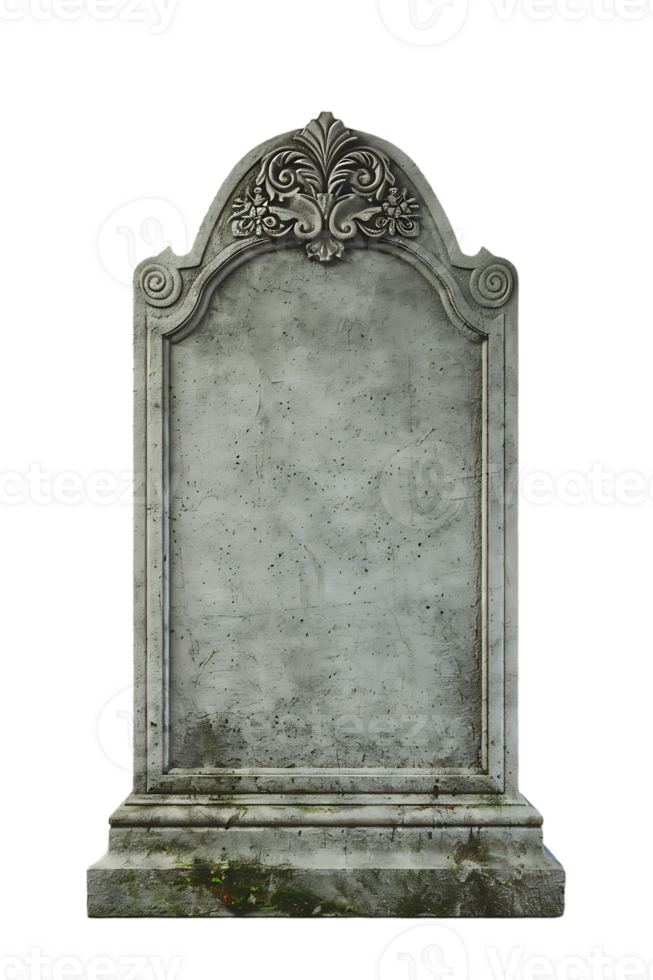 An image showing a blank tombstone isolated offered in high resolution png