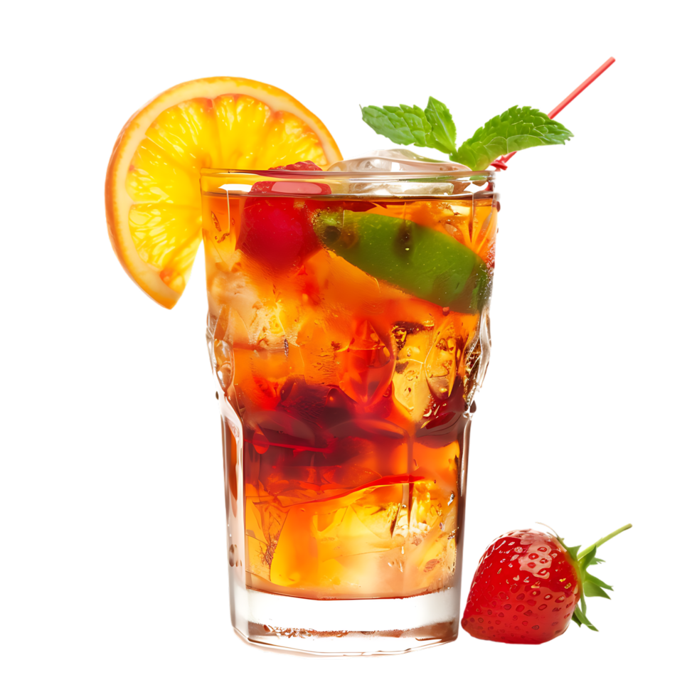 SUMMER DRINK ISOLATED OVER TRANSPARENT BACKGORUND png