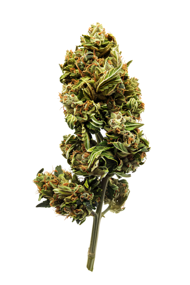 A solitary cannabis plant represents nature's complexity and cultural significance png
