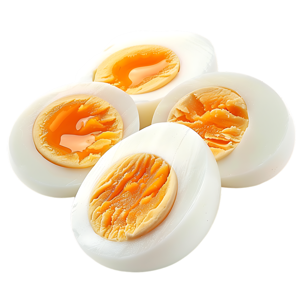 Soft boiled eggs isolated on a transparent background png