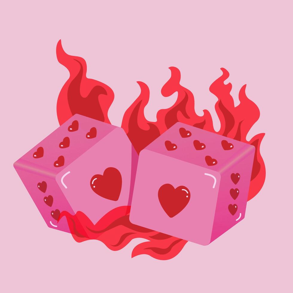 Casino game cube vector