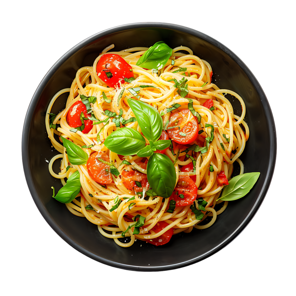 Spaghetti pasta all by itself on a transparent background png