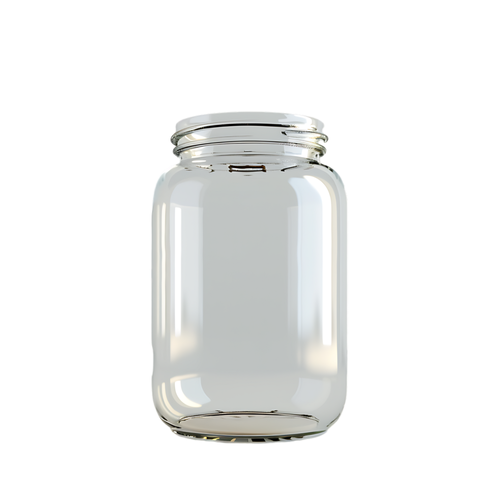Empty jar free mockup png