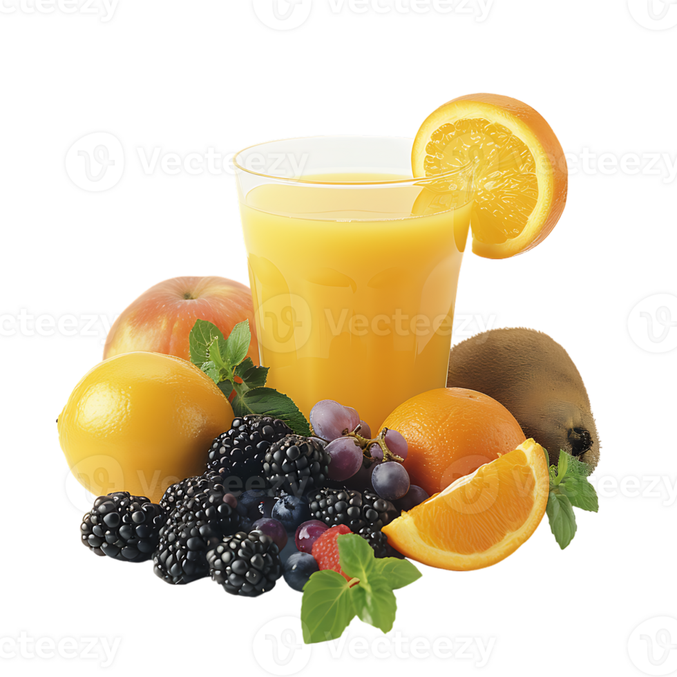 Orange juice and allots fruit png
