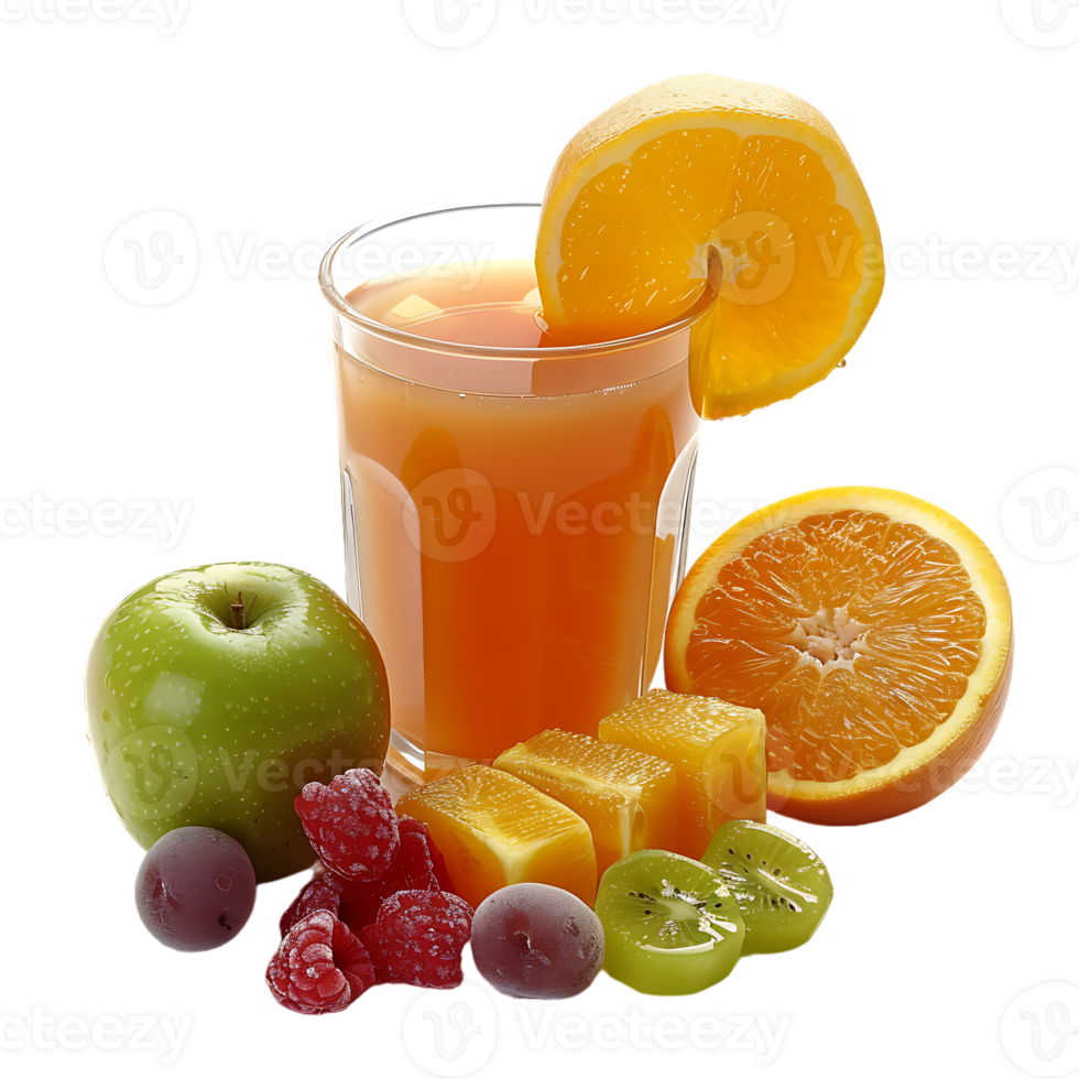 Orange juice and allots fruit png