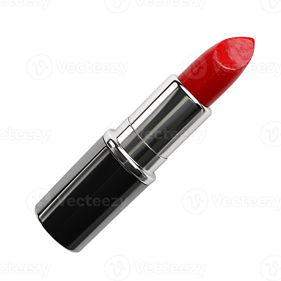 Red lipstick isolated against transparent background png