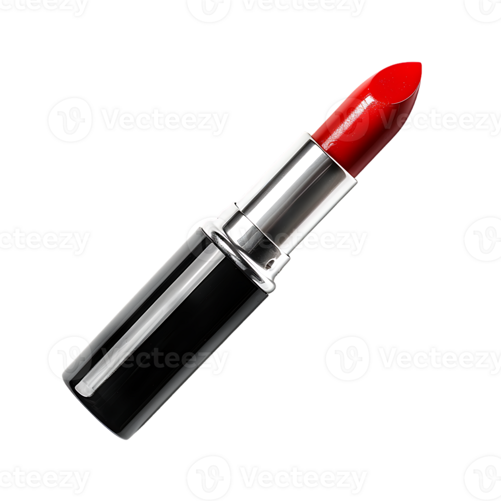 Red lipstick isolated against transparent background png