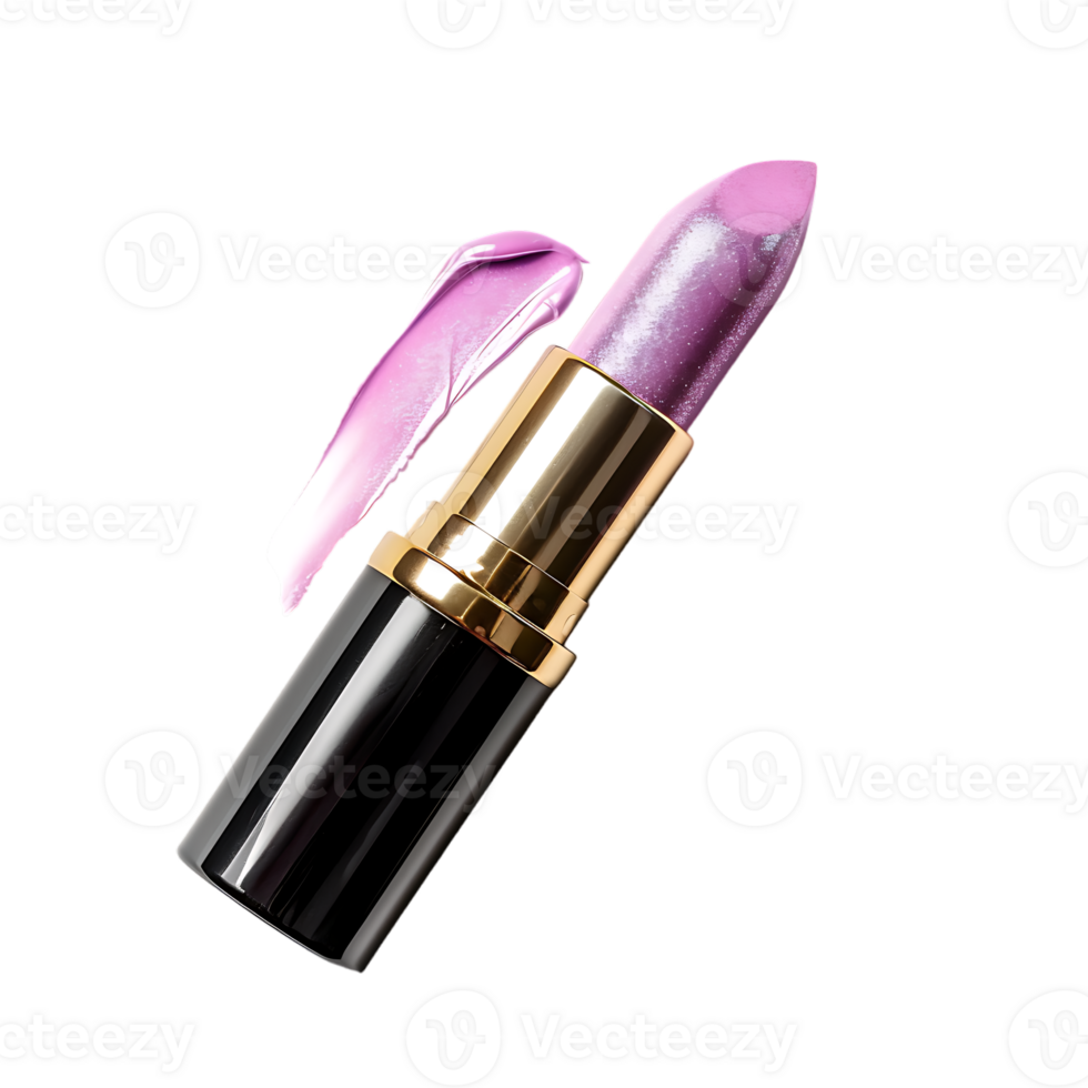 Pink lipstick isolated against transparent background png