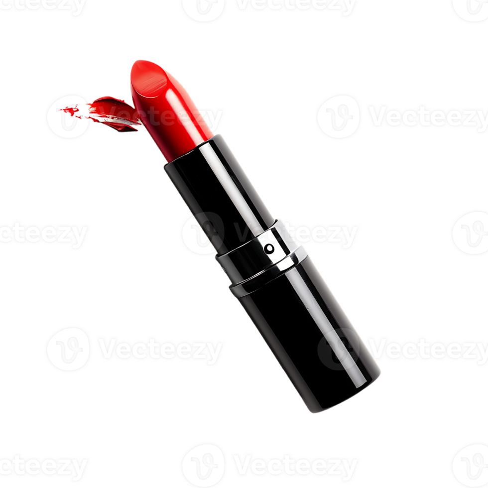 Red lipstick isolated against transparent background png