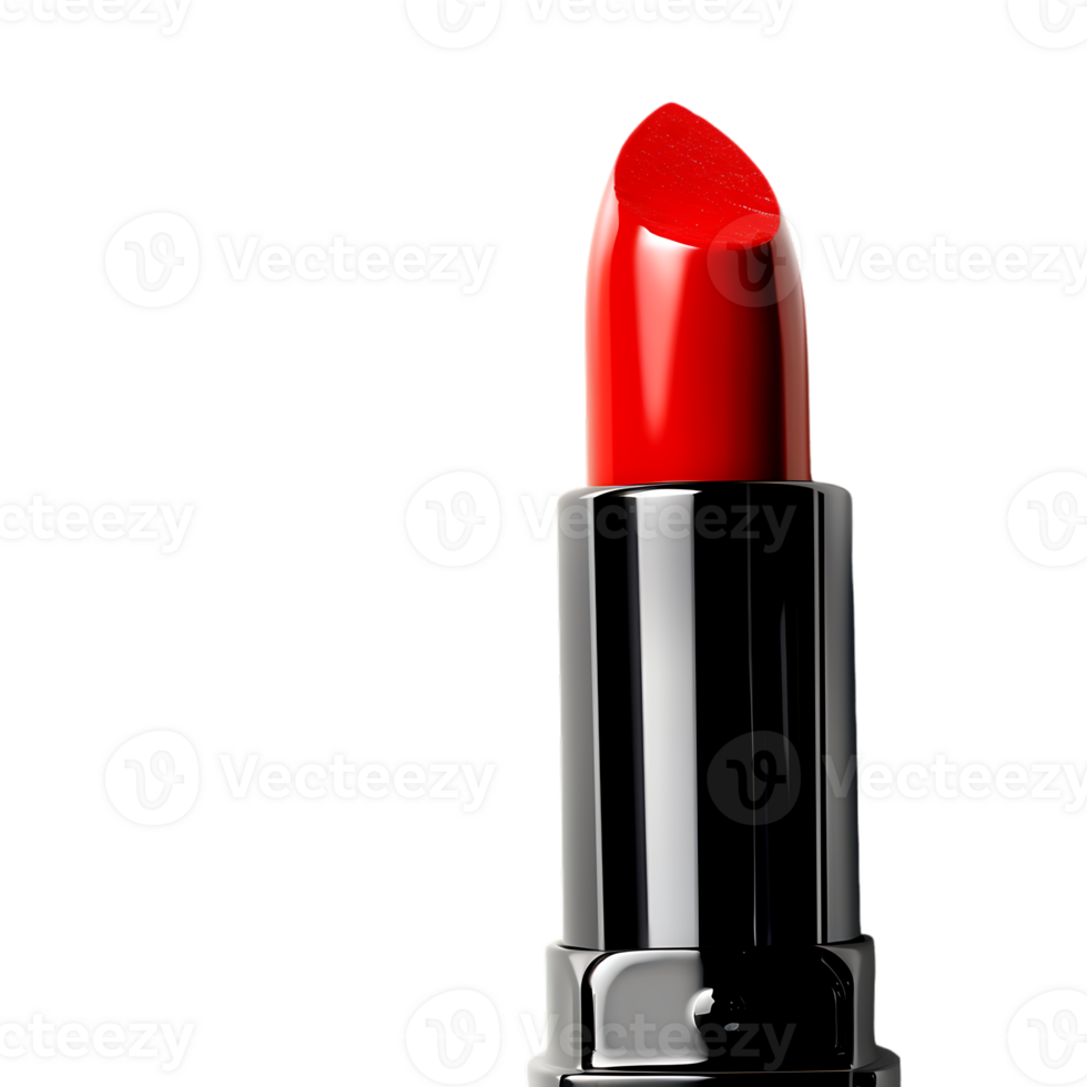 Red lipstick isolated against transparent background png